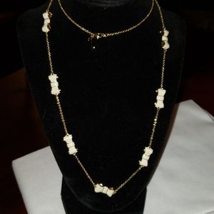 Kate Spade NY Enamel Ivory/Gold Necklace